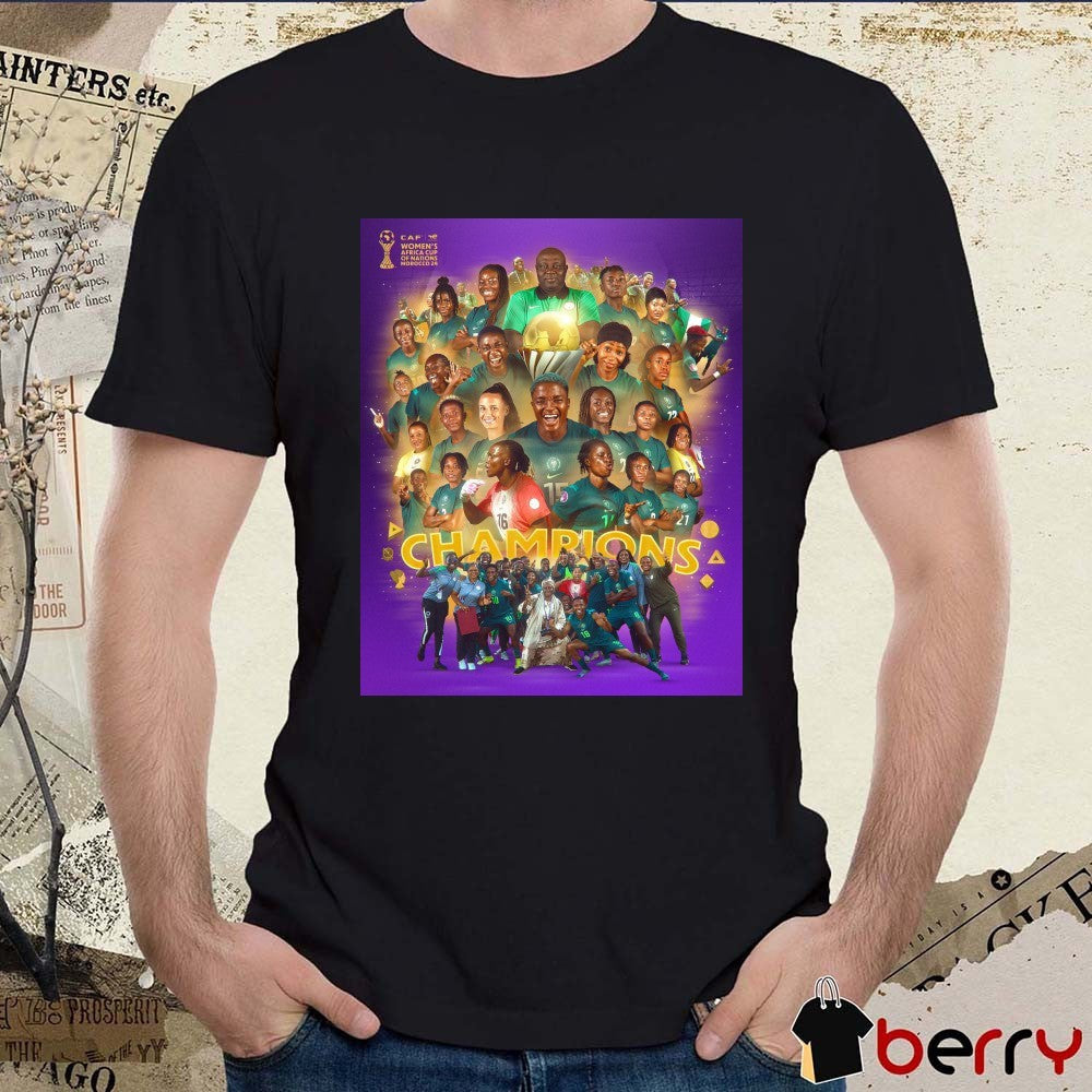 Super Falcons Champions 2024 Women’s Africa Cup of Nations WAFCON in Morocco Poster t-shirt