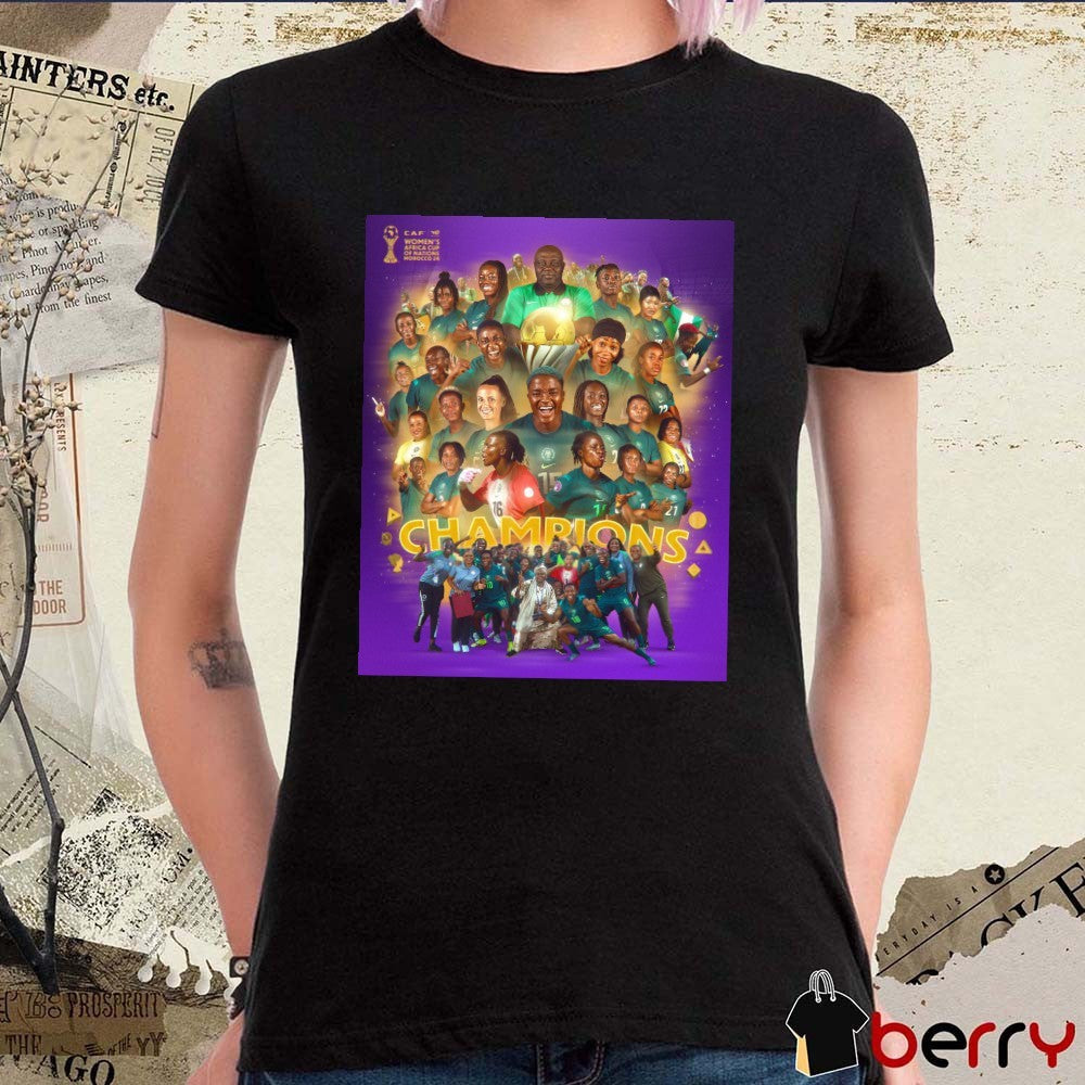 Super Falcons Champions 2024 Women’s Africa Cup of Nations WAFCON in Morocco Poster t-shirt