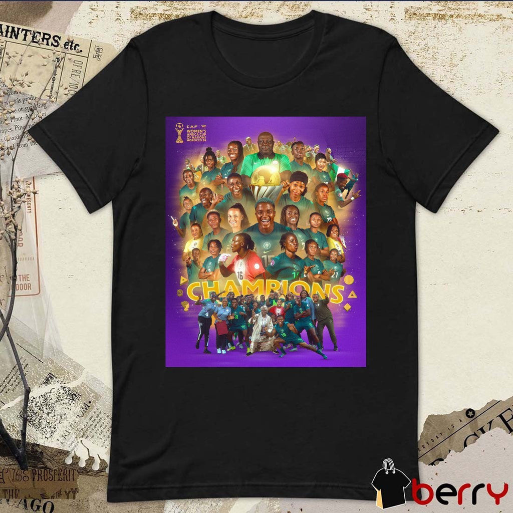 Super Falcons Champions 2024 Women’s Africa Cup of Nations WAFCON in Morocco Poster t-shirt