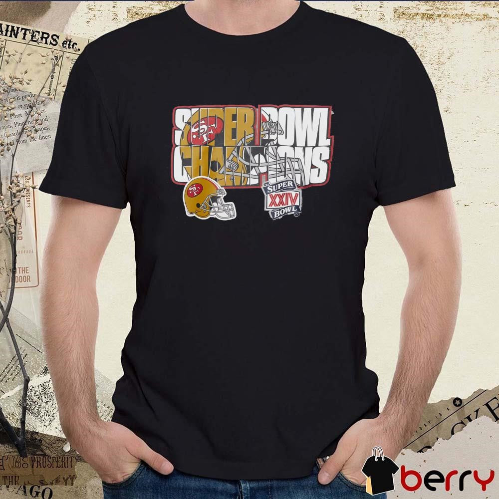 Super XXIV Bowl Champions San Francisco 49ers NFL All Over t-shirt