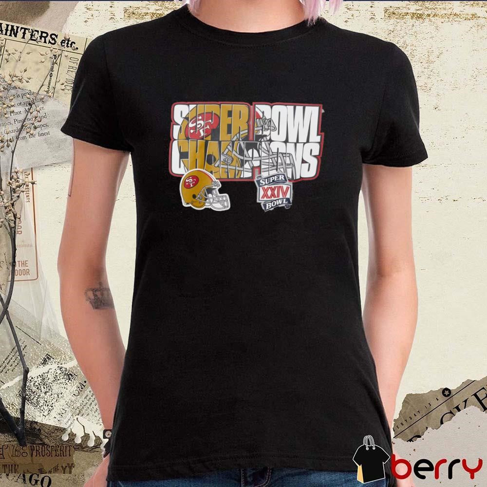 Super XXIV Bowl Champions San Francisco 49ers NFL All Over t-shirt