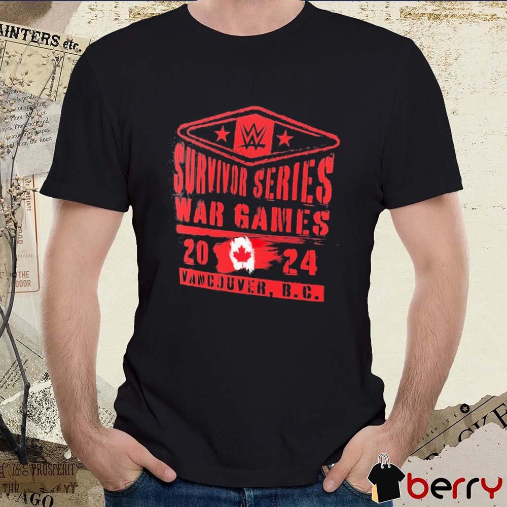 Survivor Series War Games 2024 Stacked Logo Vancouver BC t-shirt