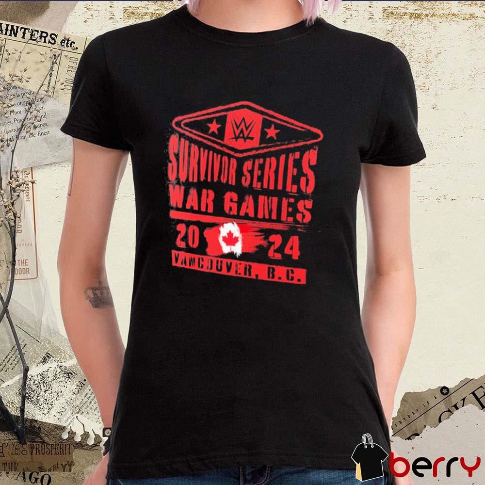 Survivor Series War Games 2024 Stacked Logo Vancouver BC t-shirt