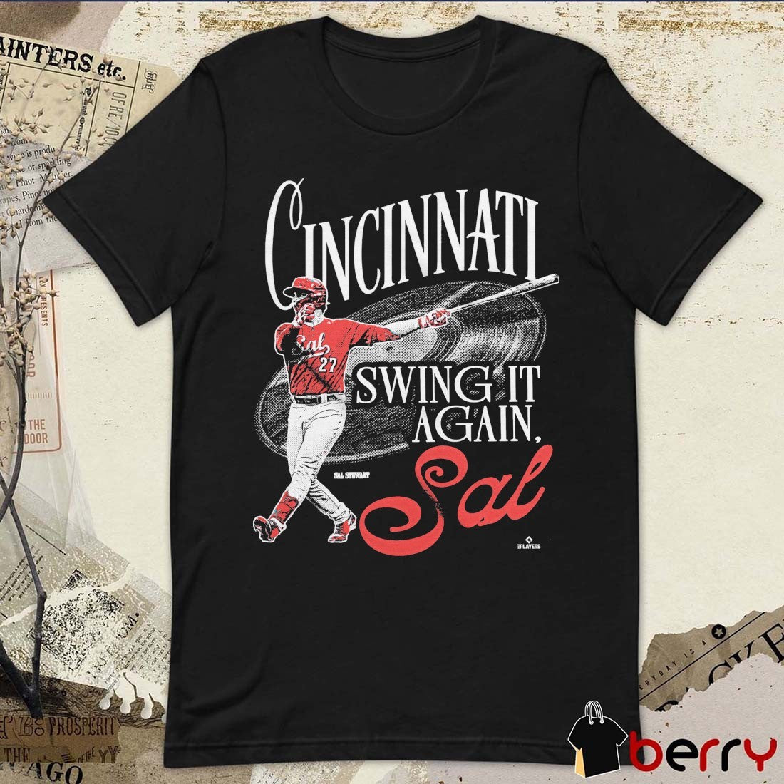 Swing it Again, Sal Cincinnati Reds MLB Sal Stewart t-shirt