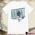 Sydney Marshall #12 UNC Wilmington Cartoon Signature t-shirt