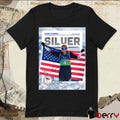 Sydney Peterson Para Cross-Country Skiing Women’s Sprint Classic Standing Milano Cortina 2026 Silver Medal Signature Poster t-shirt