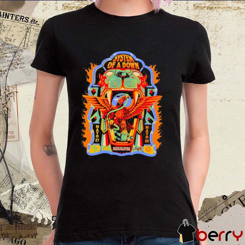 System Of A Down Estadio GNP Seguros Ciudad De Mexico May 27-28 2026 t-shirt