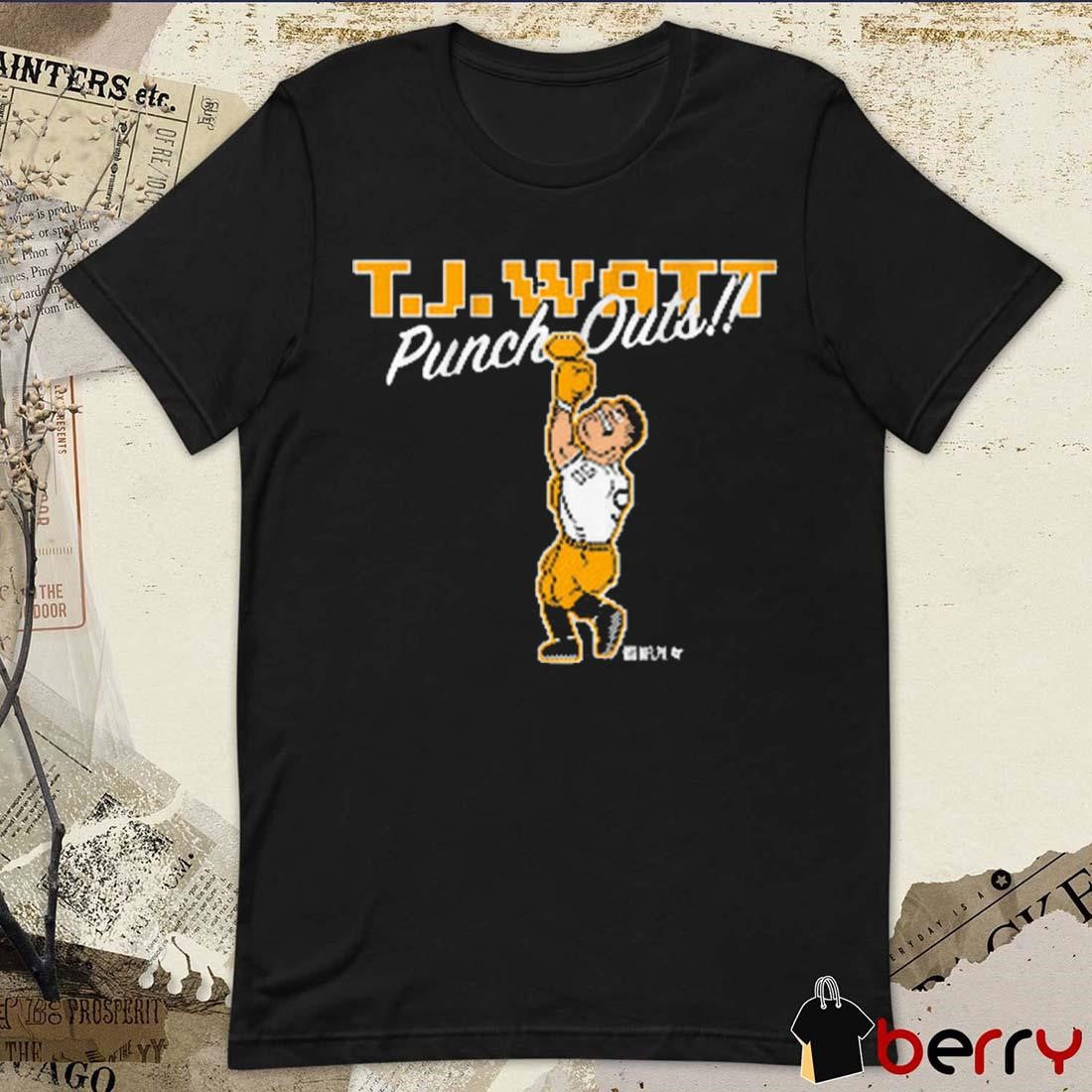 T.J. Watt Punch-Outs Pittsburgh Steelers NFL t-shirt