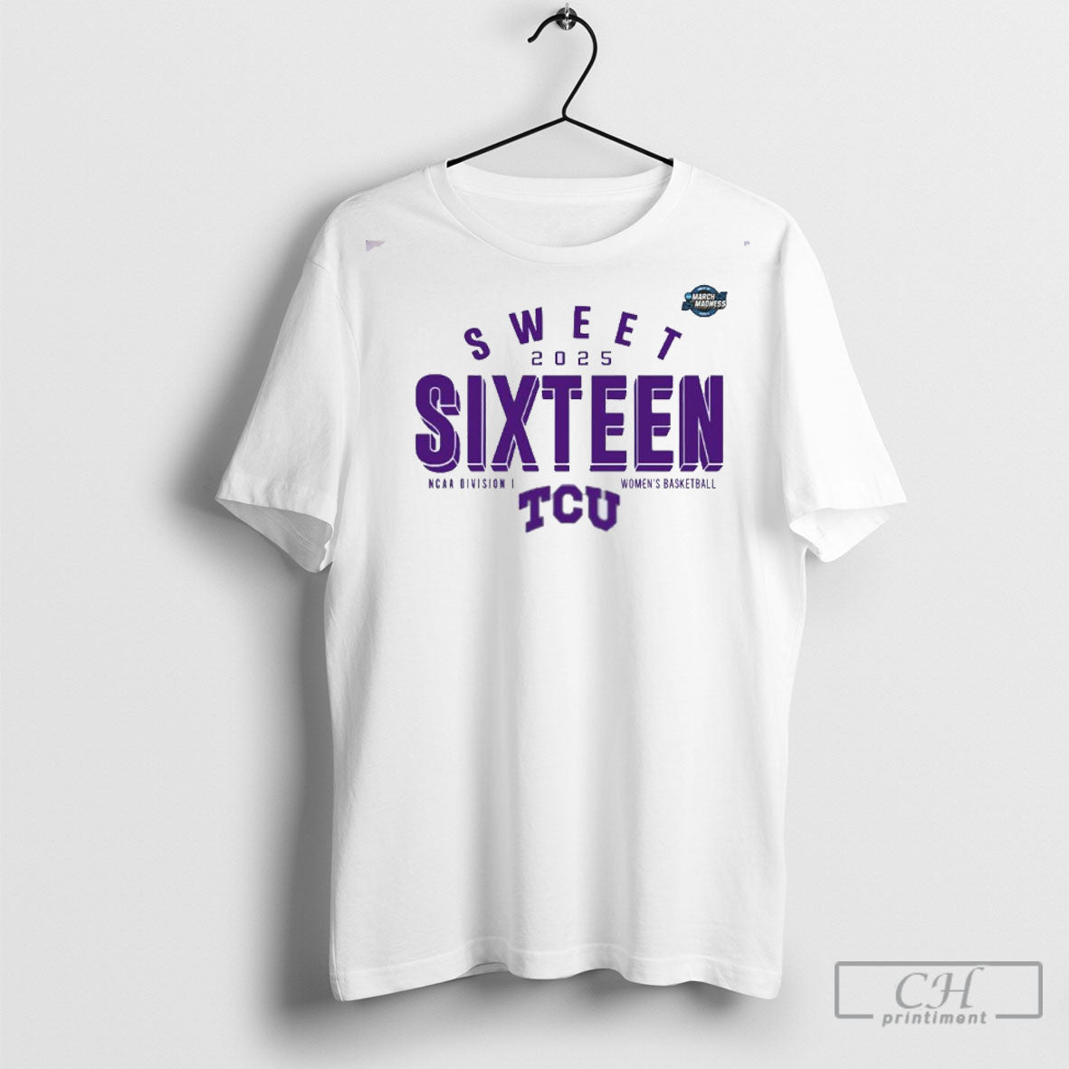 Official Tcu Horned Frogs Sweet Sixteen 2025 Ncaa Womens Basketball Tournament March Madness Shirt