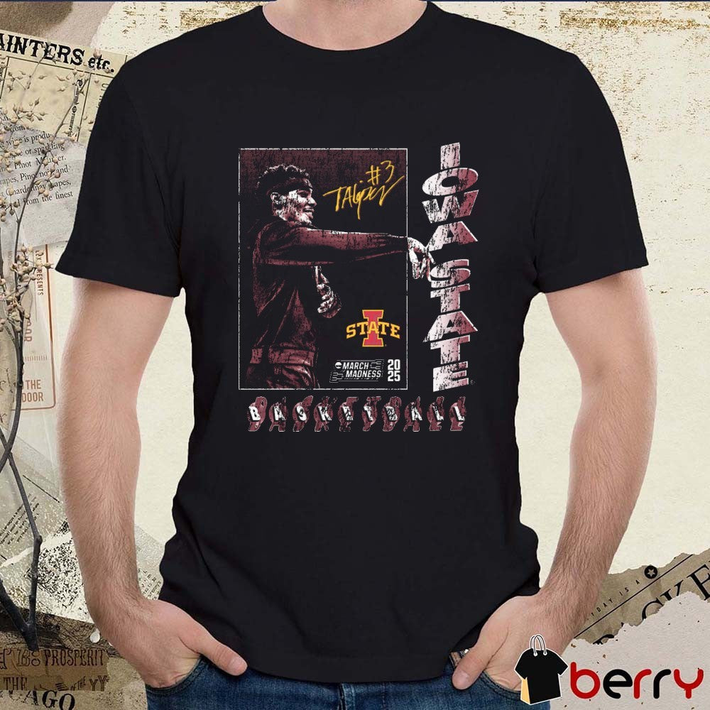 Tamin Lipsey Throwback Iowa State Cyclones Basketball NCAA Big 12 Conference March Madness Signature Graphic t-shirt
