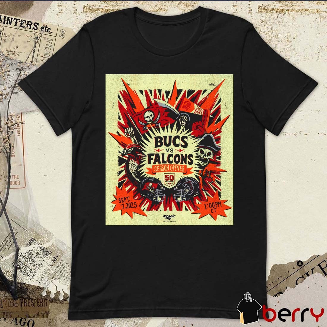 Tampa Bay Buccaneers Defeat Atlanta Falcons Season Opener September 7 2025 Poster t-shirt