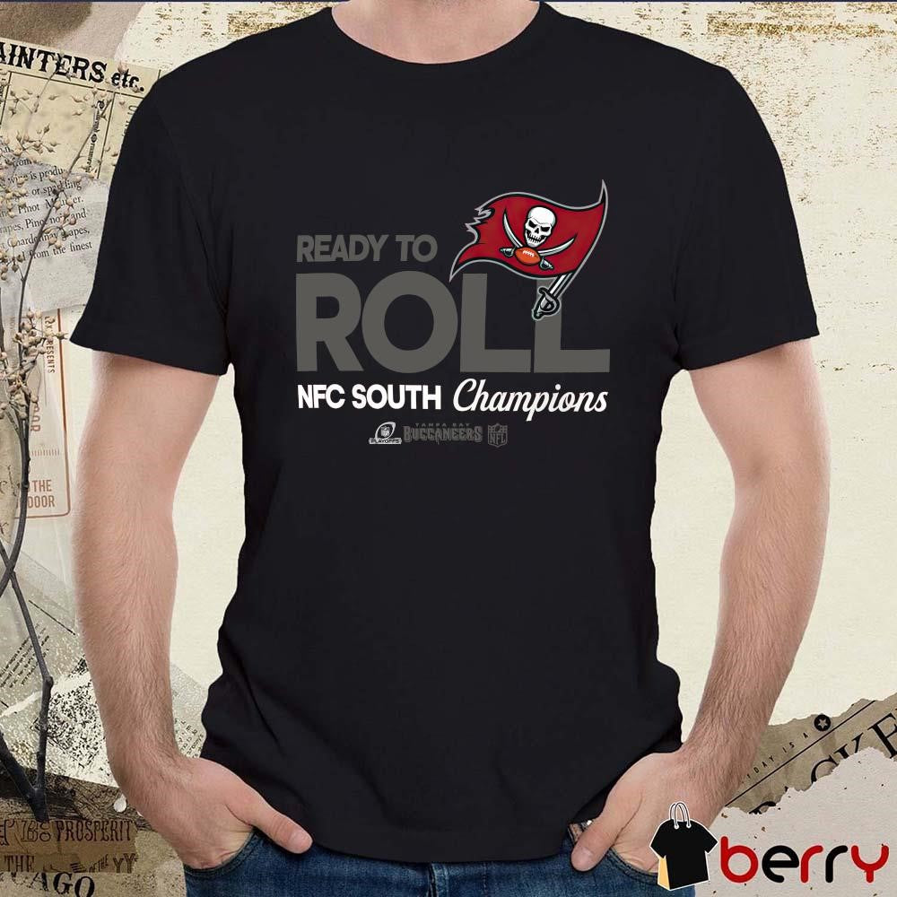 Tampa Bay Buccaneers Ready To Roll 2024 NFC South Division Champions NFL Playoffs Locker Room t-shirt