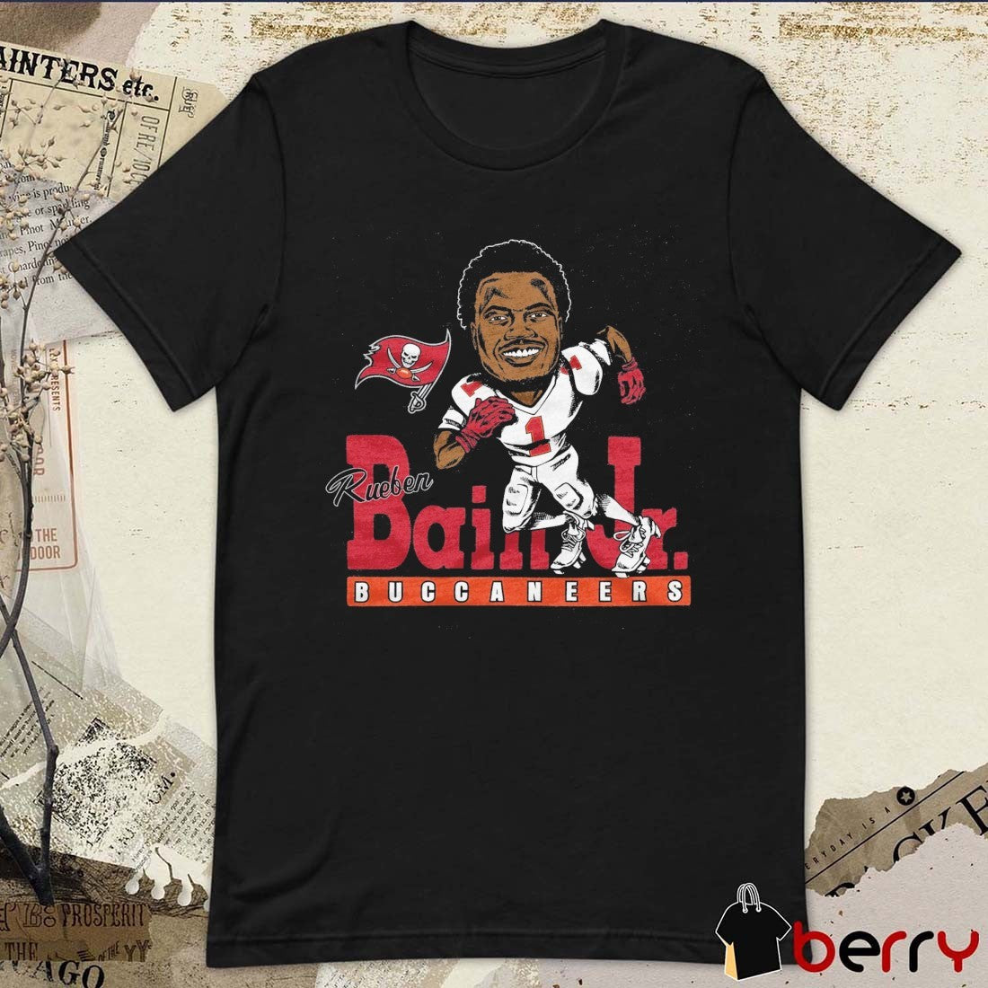 Tampa Bay Buccaneers Rueben Bain Jr. 2026 NFL Draft Homage Caricature Player Graphic t-shirt