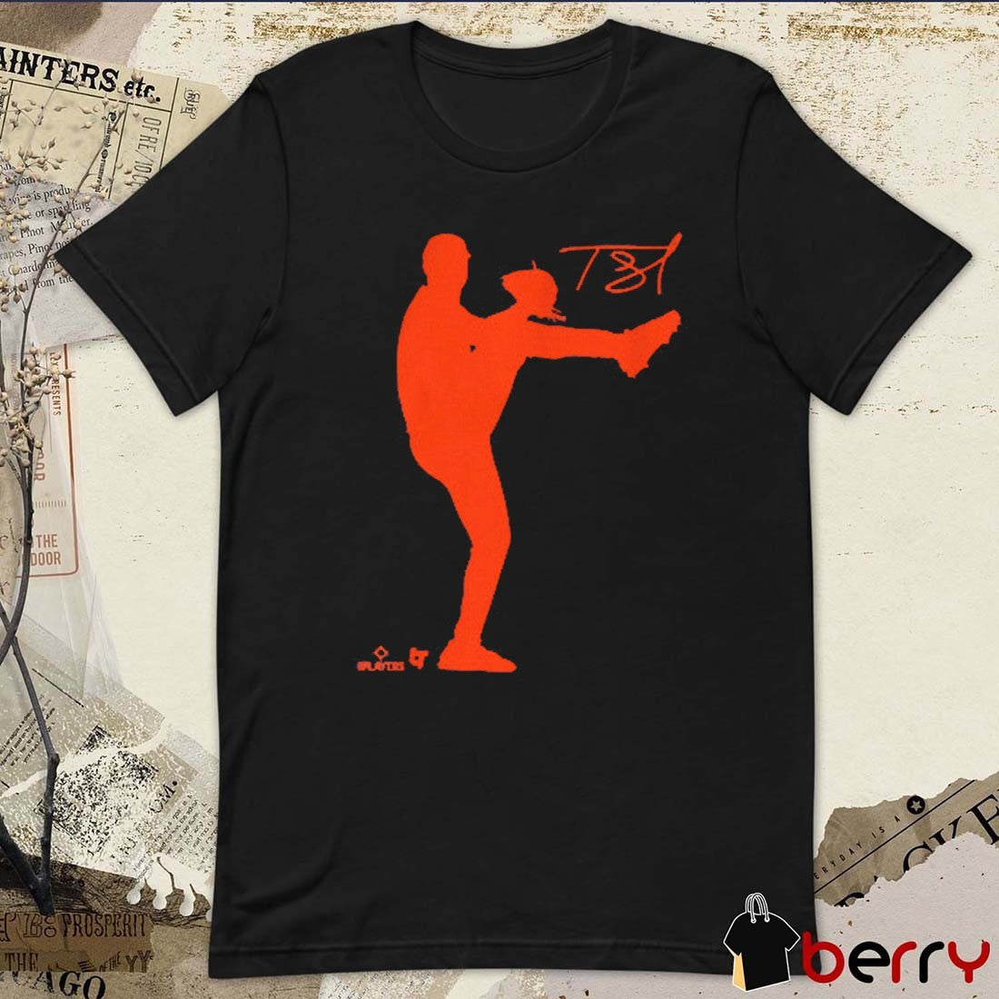 Tarik Skubal Silhouette Detroit Tigers MLB Baseball Signature t-shirt