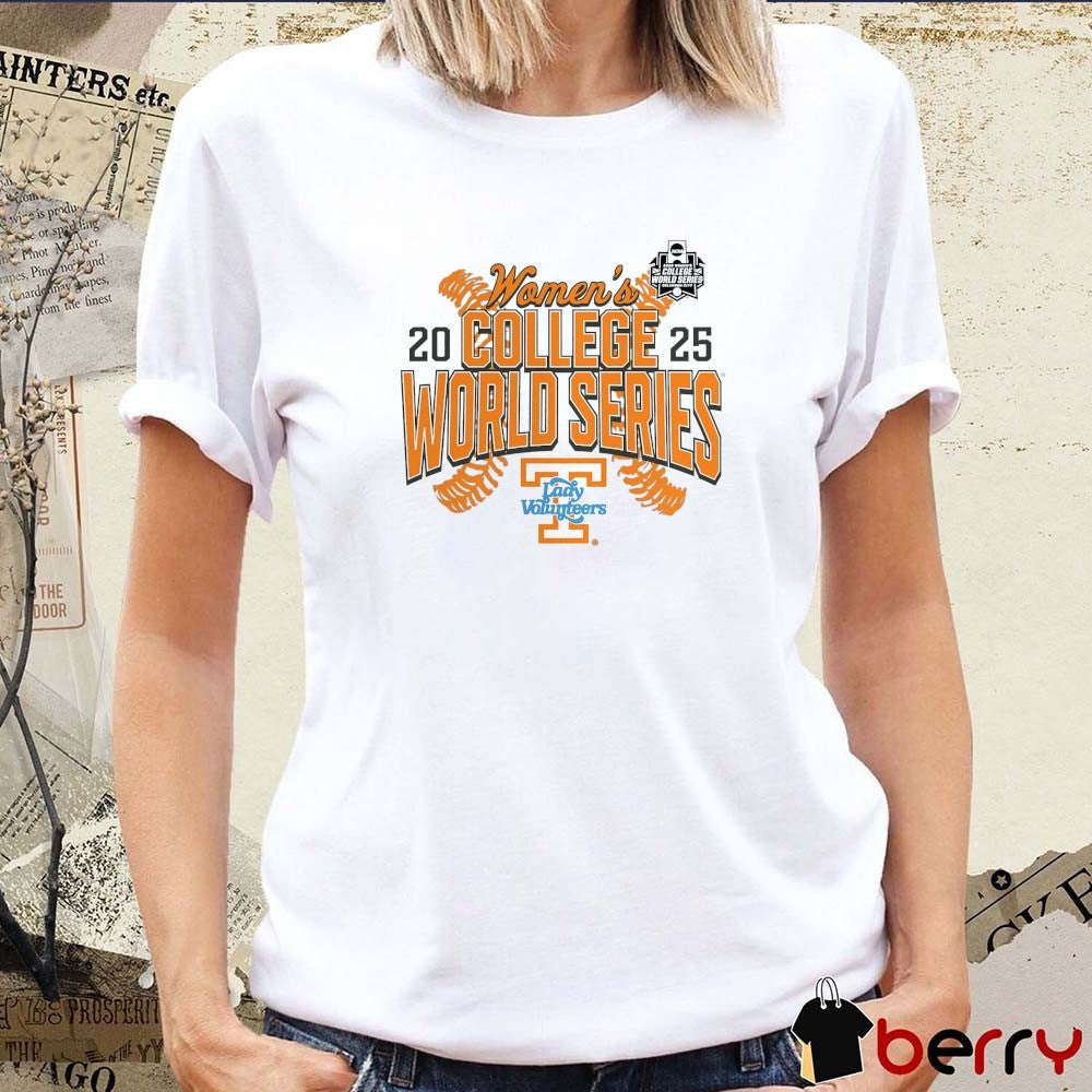 Tennessee Lady Vols NCAA Softball Women’s College World Series Cut Off 2025 t-shirt