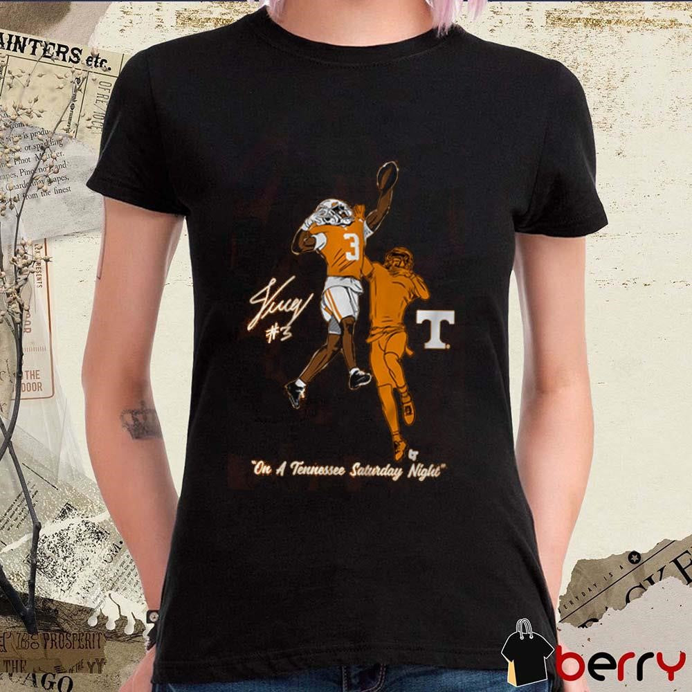 Tennessee Vols Football Jermod McCoy One-Handed Interception On A Tennessee Saturday Night Signature t-shirt