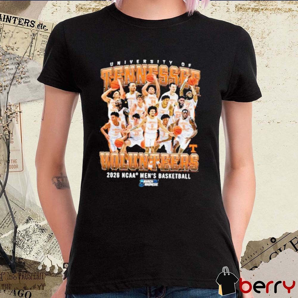 Tennessee Volunteers 2026 NCAA March Madness Sweet 16 No 6 Seed Upset Virginia Men’s Basketball t-shirt
