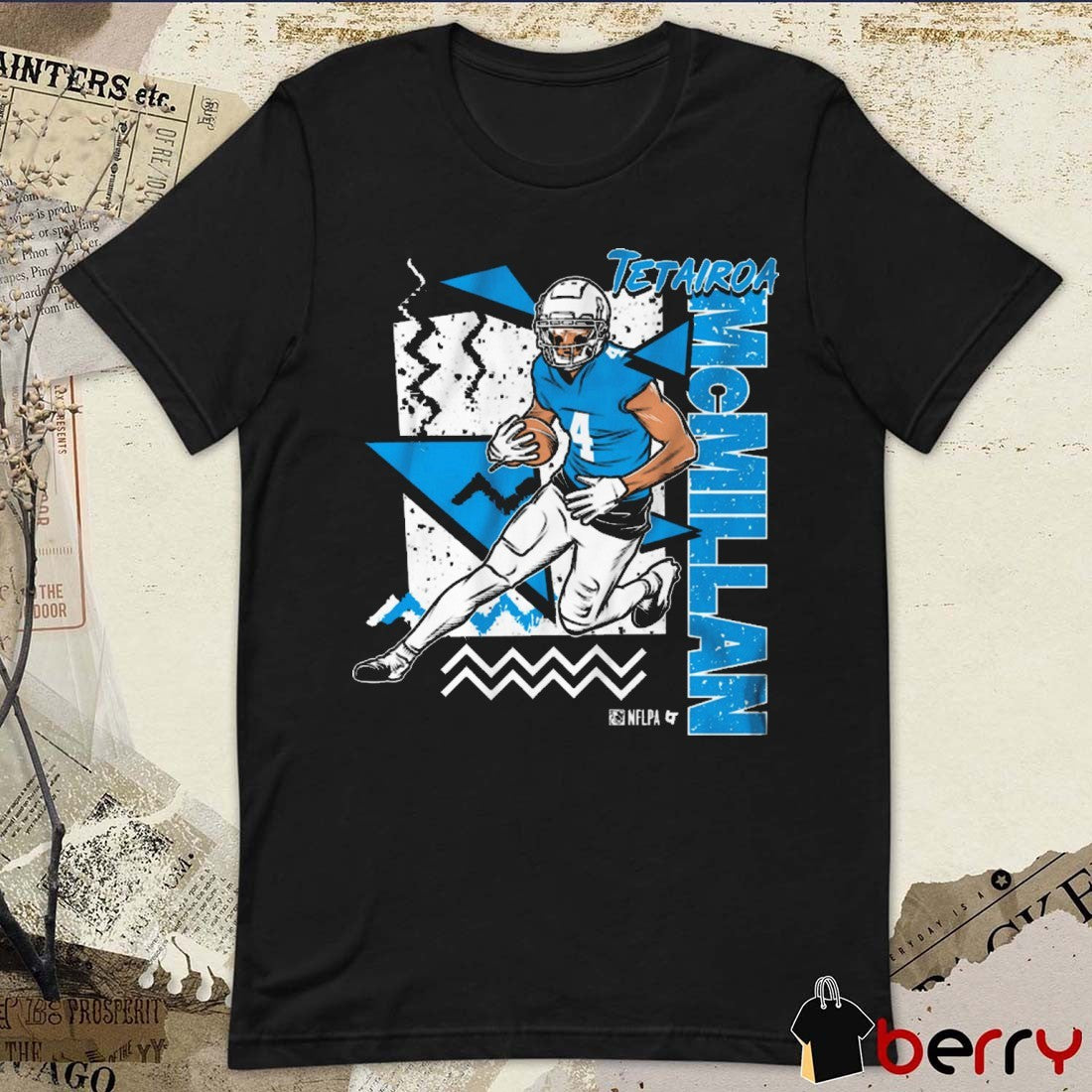 Tetairoa McMillan 90s Style Carolina Panthers 2025 NFL Graphic t-shirt