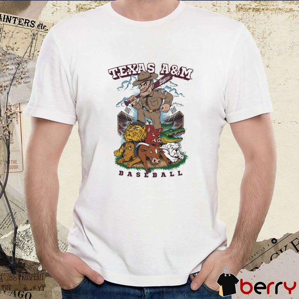 Texas A&M Aggies Baseball Sarge Rivalry Mascots t-shirt