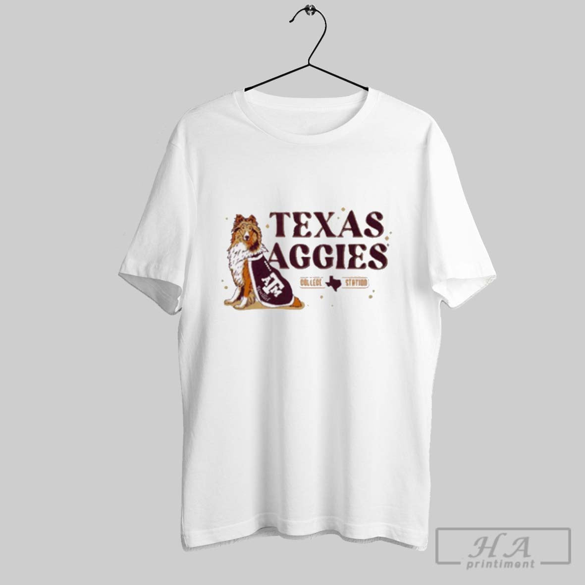 Official Texas Am Aggies College Station Natural 2025 Painting