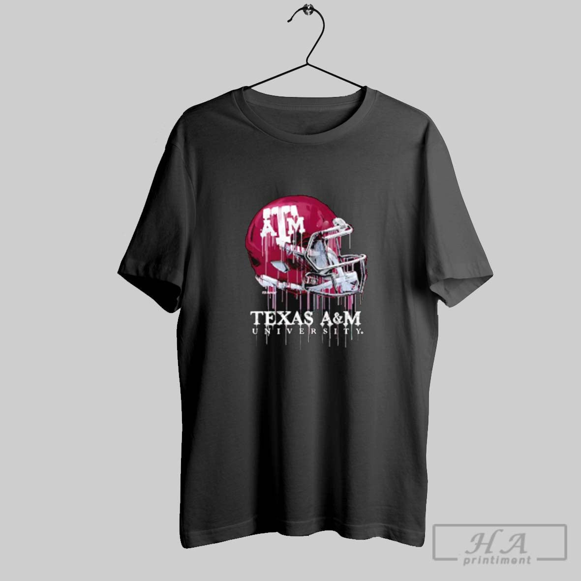 Official Texas Am Aggies Dripping Football Helmet