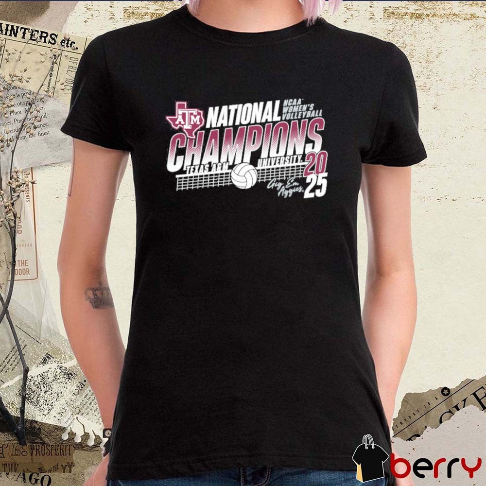 Texas A&M Aggies National Champions 2025 NCAA Women’s Volleyball Gig ‘Em Aggies t-shirt
