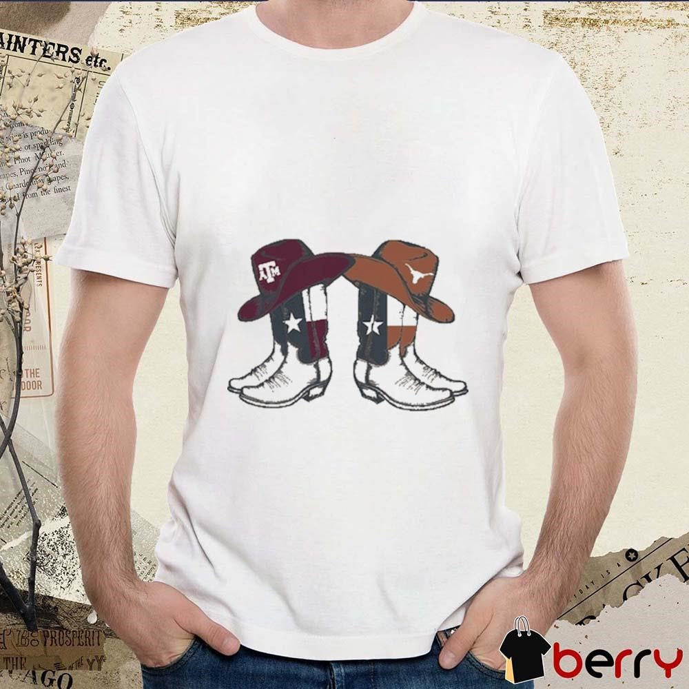 Texas A&M Aggies vs. Texas Longhorns 2024 Lone Star Showdown Boot NCAA t-shirt