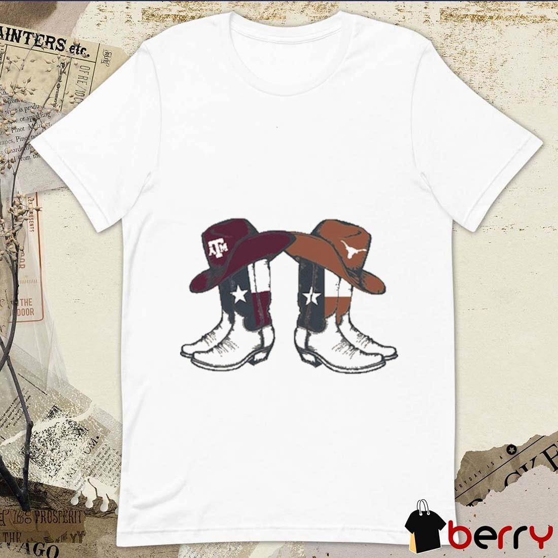 Texas A&M Aggies vs. Texas Longhorns 2024 Lone Star Showdown Boot NCAA t-shirt