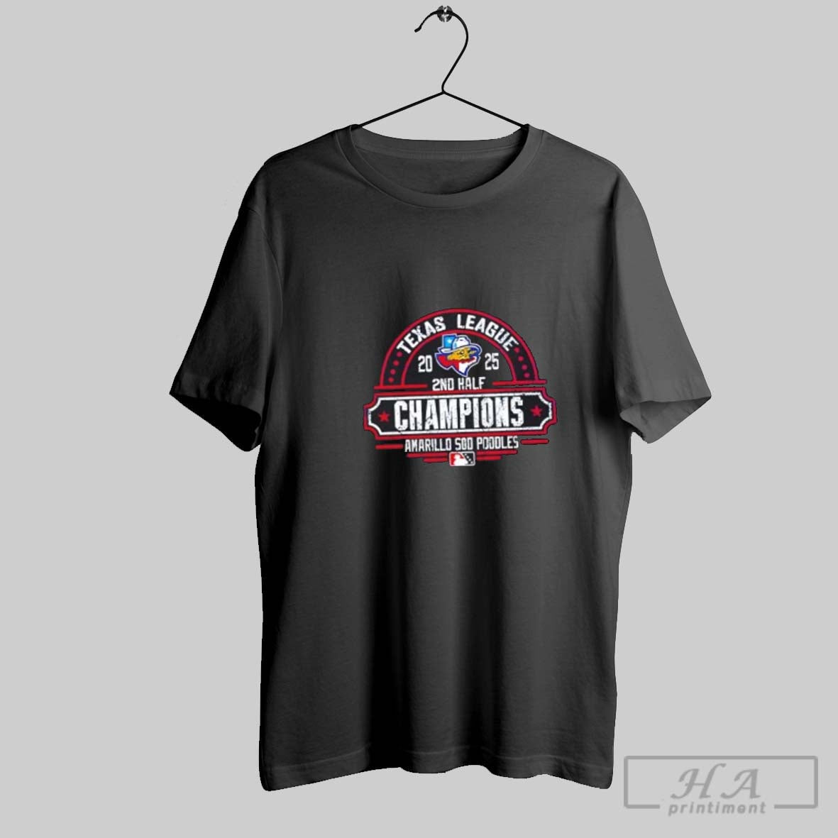 Official Texas League Amarillo Sod Poodles Mascot 2025 2nd Half Champions Playoff