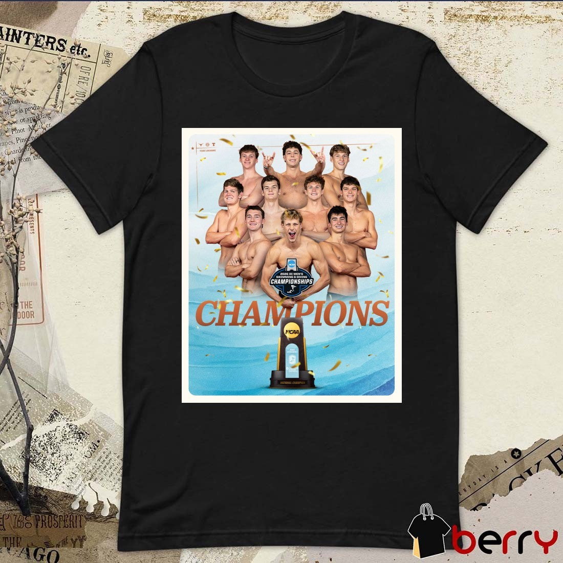 Texas Longhorns 2026 NCAA Division I Men’s Swimming and Diving Championships Poster t-shirt