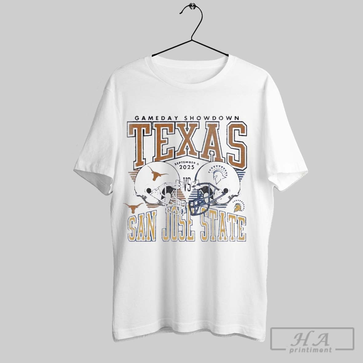 Official Texas Longhorns Vs San Jose State Spartans 2025 Gameday Showdown Football T