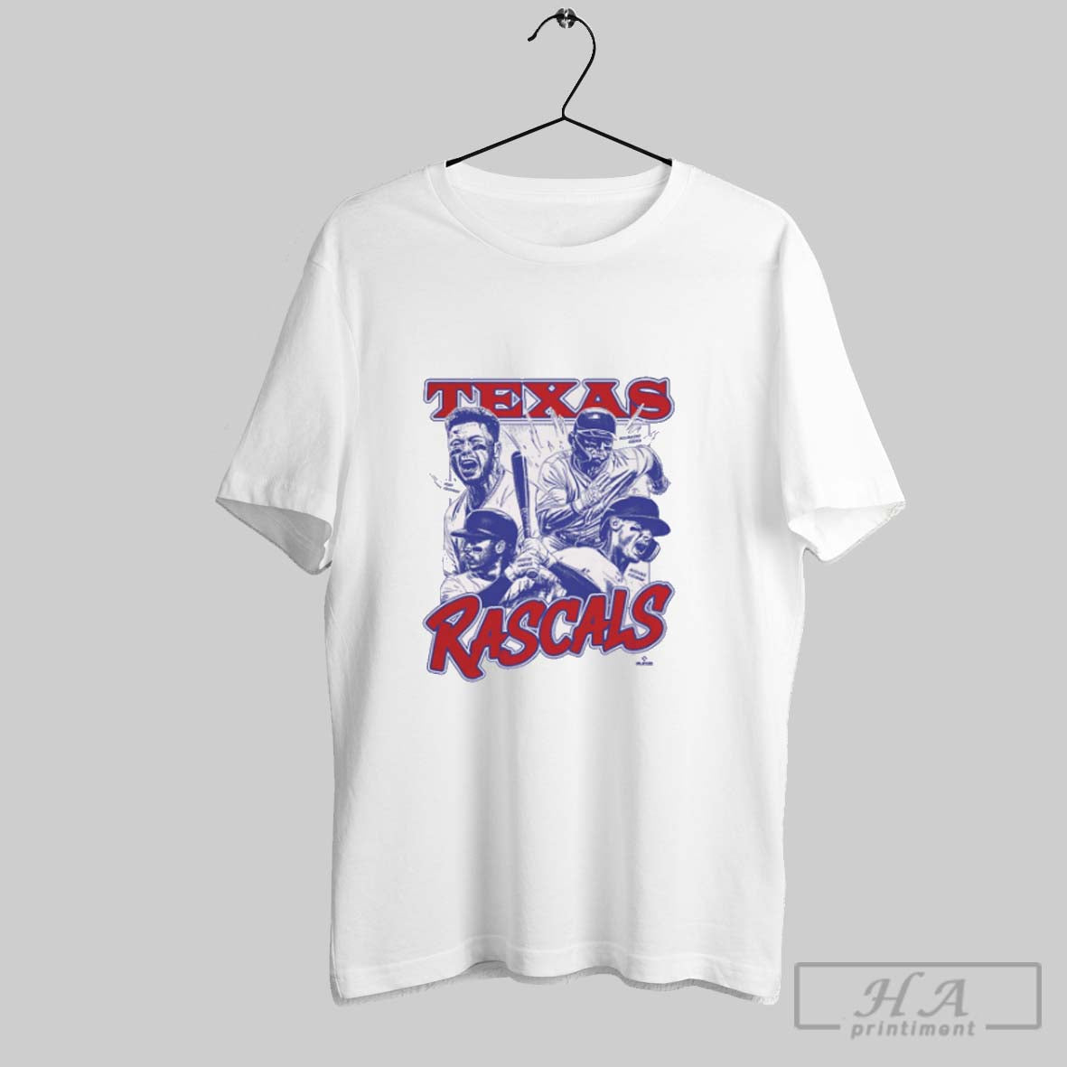 Official Texas Rascals Texas Rangers Mlb Baseball Graphic
