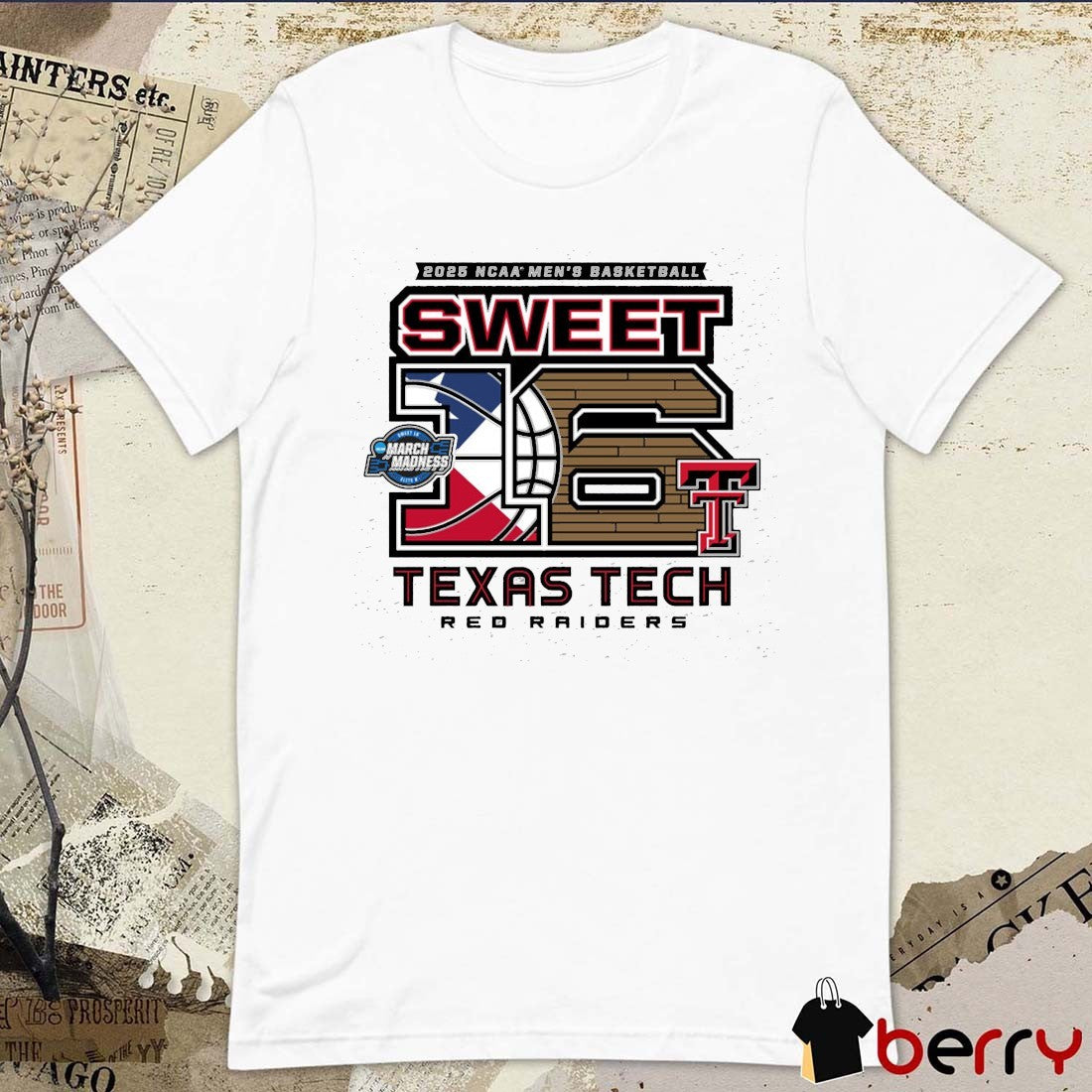Texas Tech Red Raiders Basketball NCAA Tournament Men’s Sweet 16 March Madness Above The Rim 2025 t-shirt
