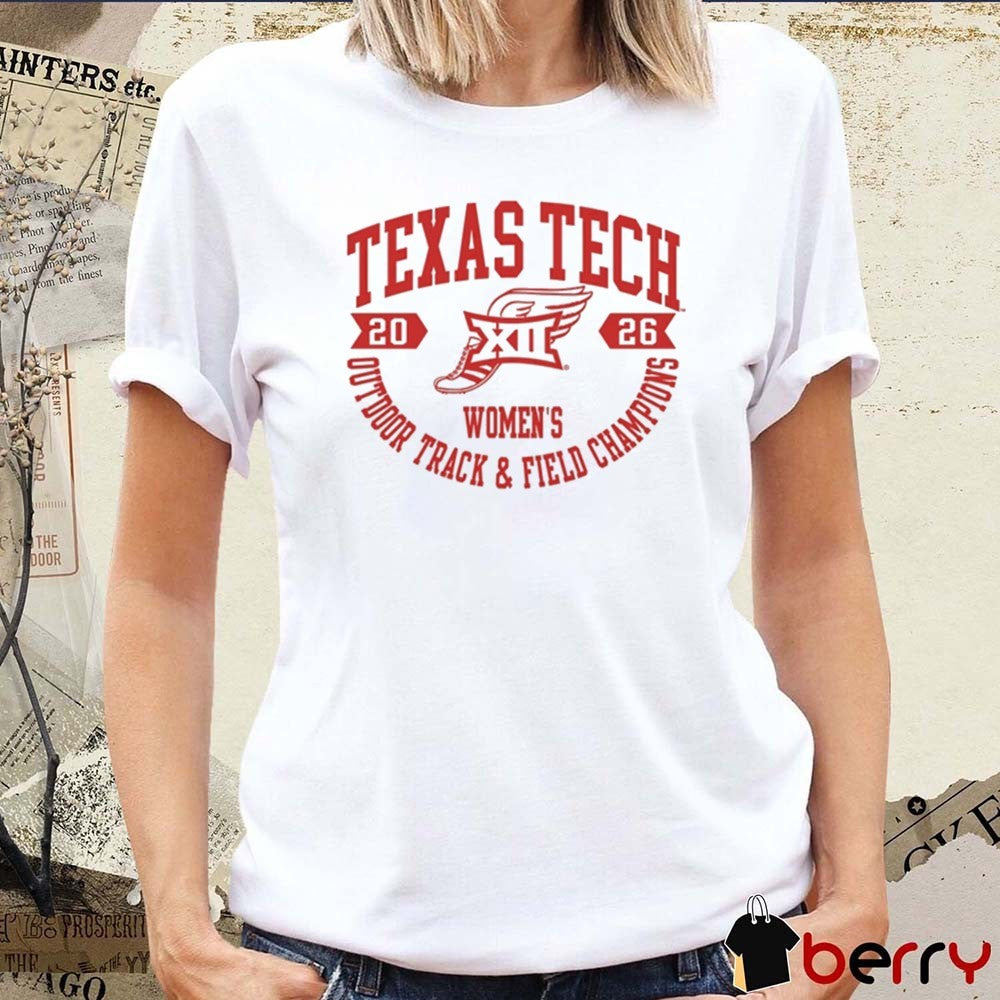 Texas Tech Red Raiders Big 12 Pop Up Tee 2026 Women’s Outdoor Track & Field Champions t-shirt
