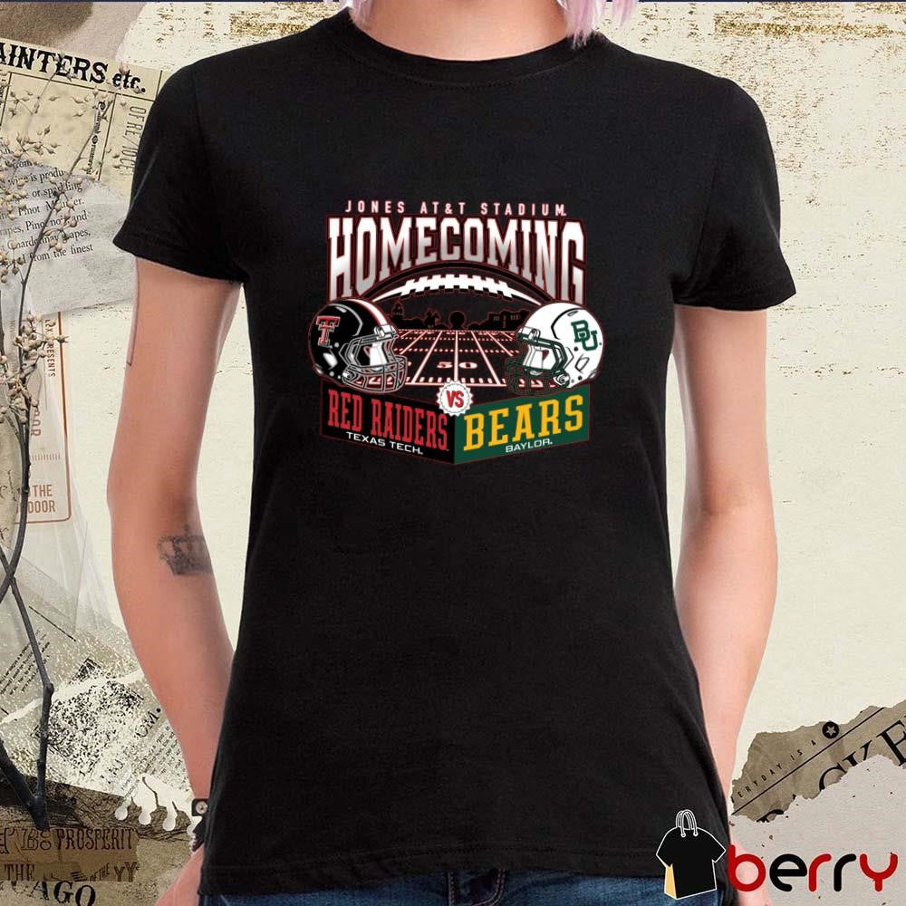 Texas Tech Red Raiders Vs Baylor Bears Helmet Jones AT&T Stadium Homecoming 2024 t-shirt