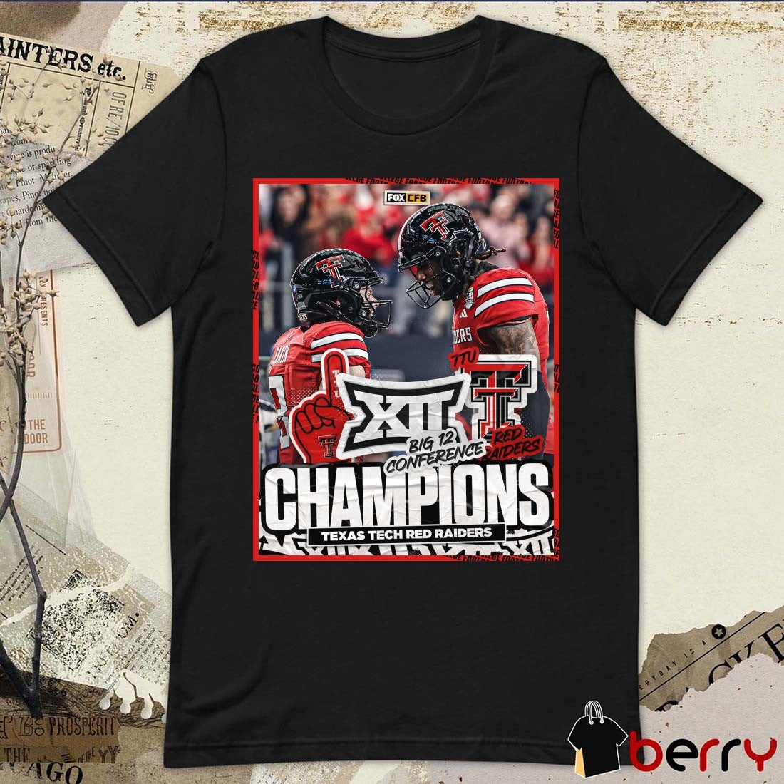 Texas Tech Red Raiders defeated BYU Cougars 2025 Big 12 Conference Championship December 6, 2025 Poster t-shirt