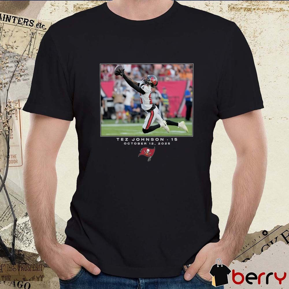 Tez Johnson Tampa Bay Buccaneers NFL Flash Features Week 6 October 12 2025 t-shirt