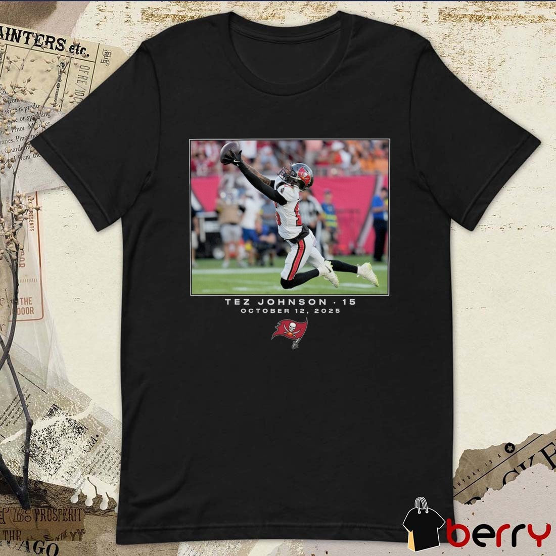 Tez Johnson Tampa Bay Buccaneers NFL Flash Features Week 6 October 12 2025 t-shirt