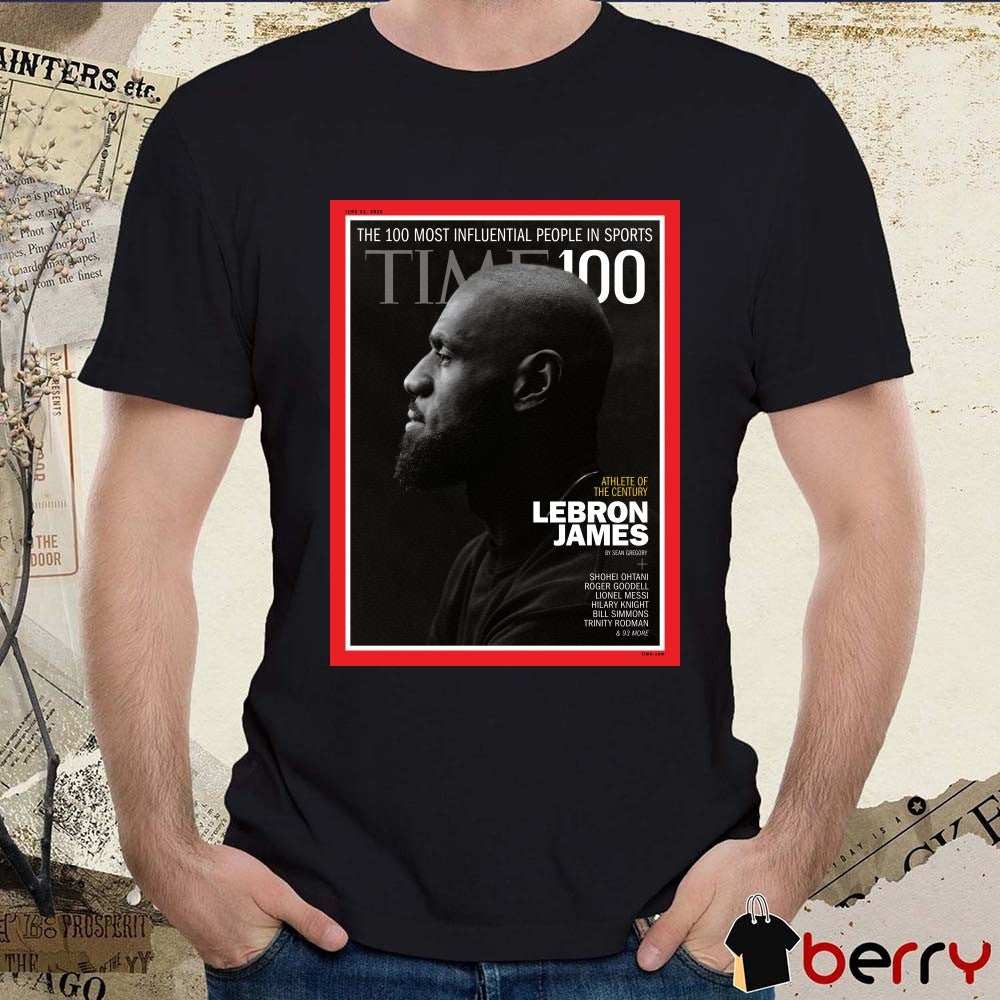 The 100 Most Influential People In Sports Time 100 Athlete Of The Century Lebron James Poster t-shirt