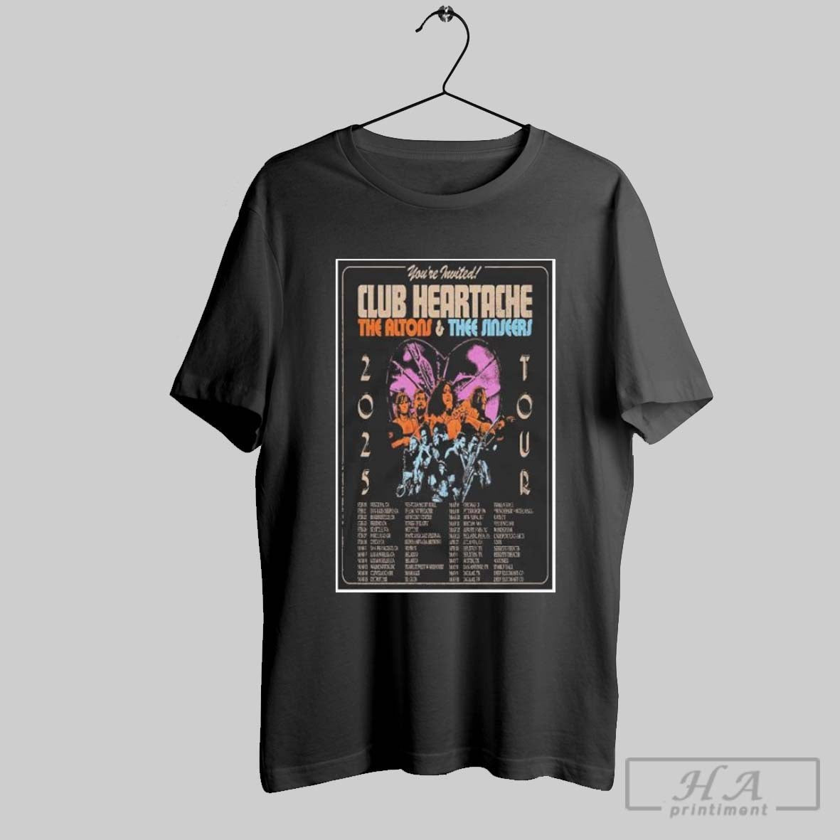 Official The Altons Thee Sinseers Club Heartache 2025 Poster