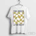 Official The Brook The Bluff Wavy Yellow Checkered Sweater