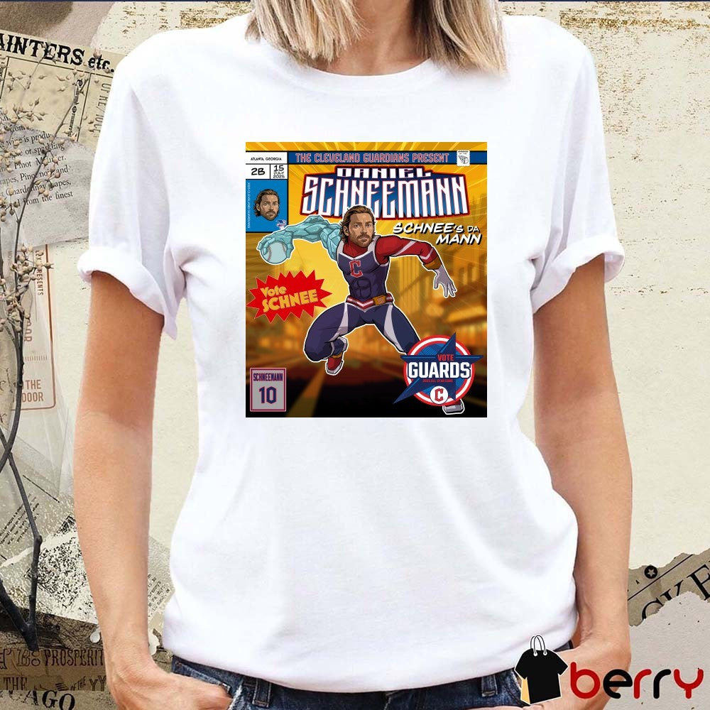 The Cleveland Guardians Presents Daniel Schneemann Schnee’s Da Mann 15 July 2025 Poster t-shirt