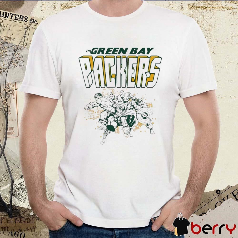 The Green Bay Packers Junk Food Marvel t-shirt
