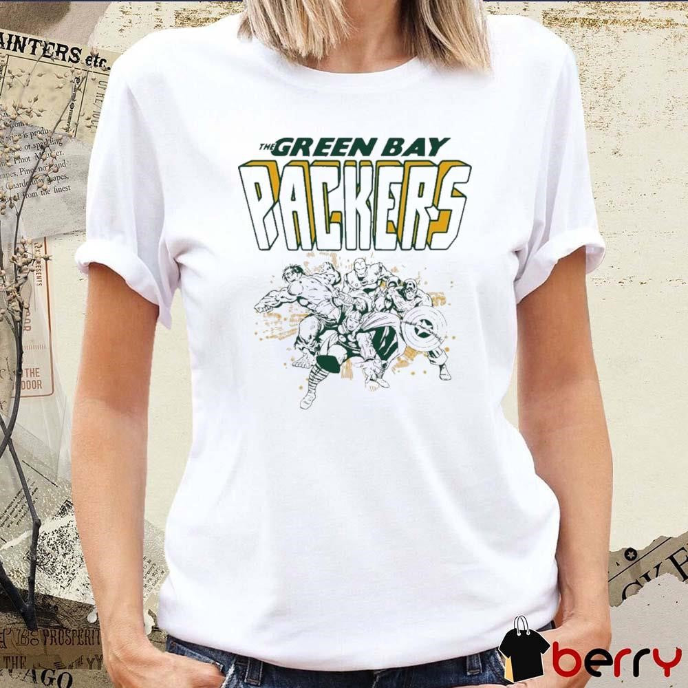 The Green Bay Packers Junk Food Marvel t-shirt