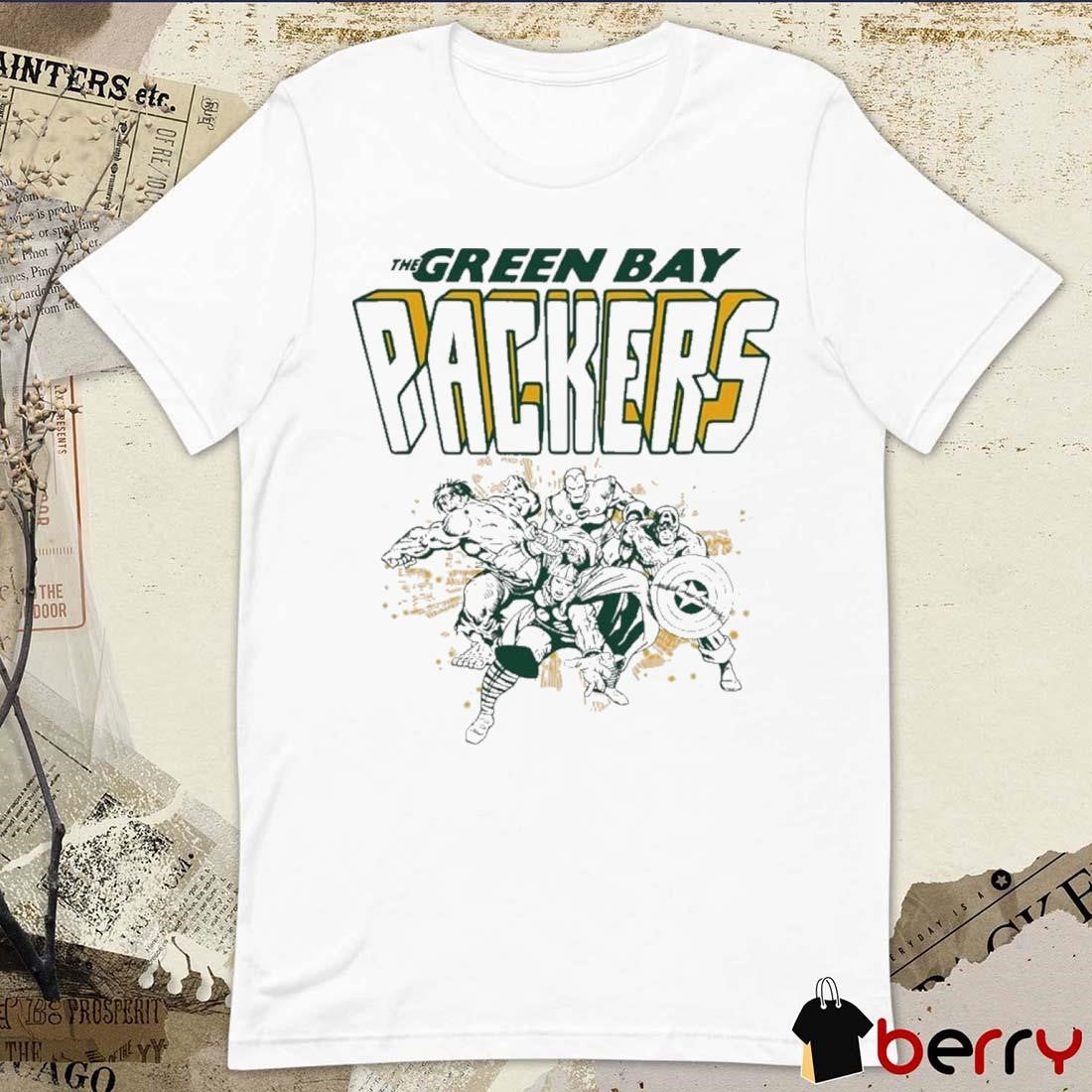 The Green Bay Packers Junk Food Marvel t-shirt