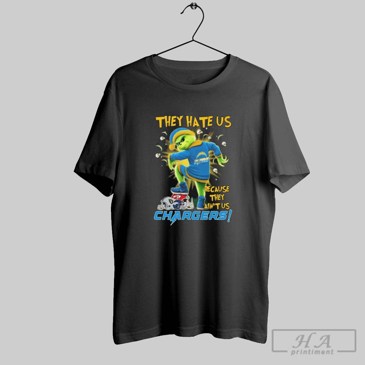 Official The Grinch They Hate Us Because They Aint Us Chargers