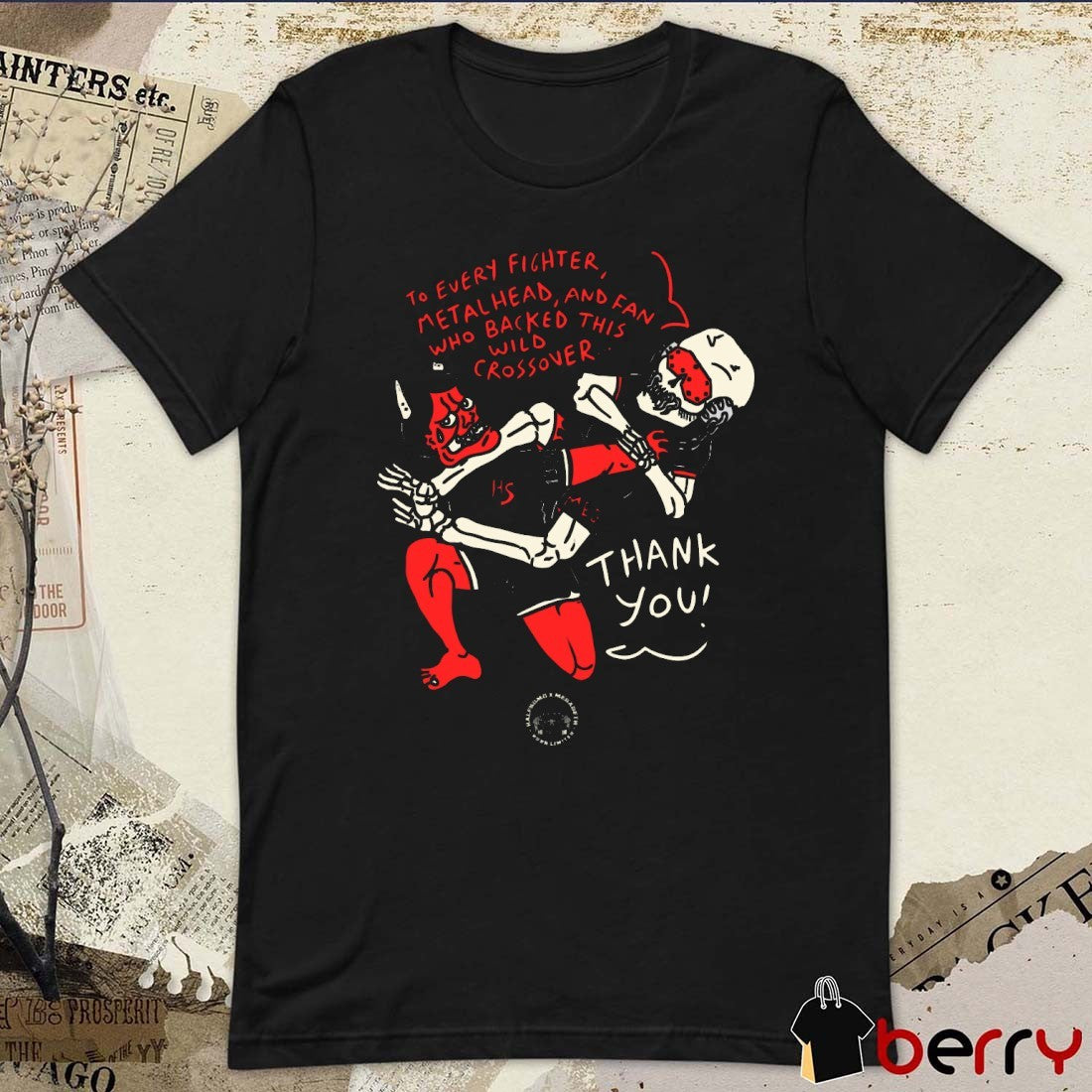 The Half Sumo x Megadeth To Every Fighter Metalhead And Fan Who Backed This Wild Crossover Thank You t-shirt