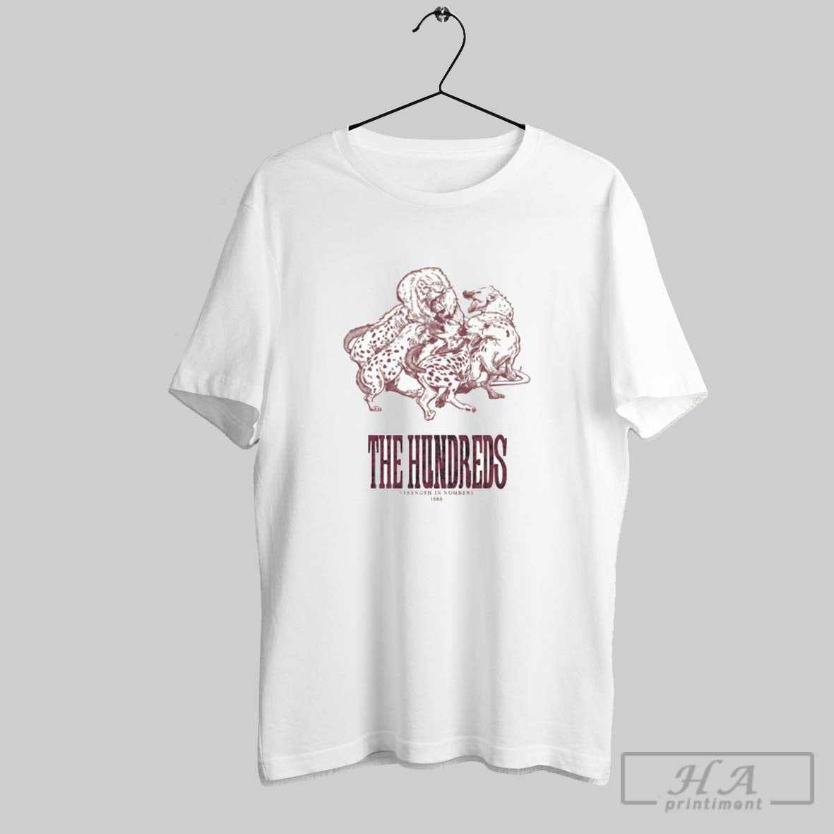 Official The Hundreds Attack Tall Serif Strength In Numbers 1980