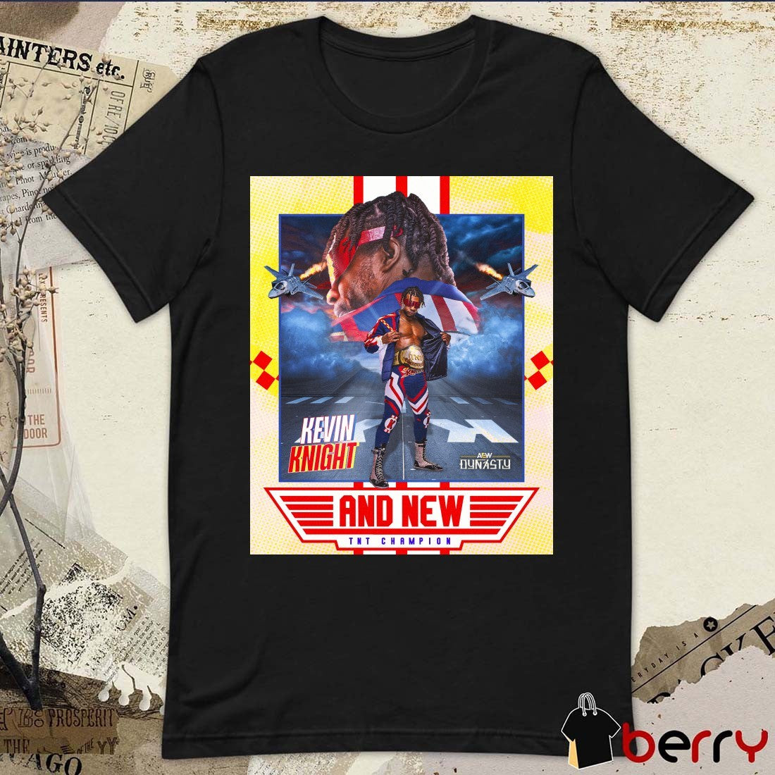 The Jet Kevin Knight And New TNT Champions AEW Dynasty Poster t-shirt