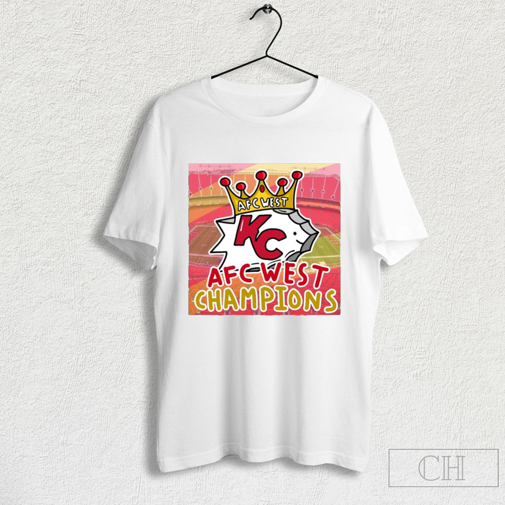 Official The Kansas City Chiefs Are Afc West Champs 9th Poster T Shirt